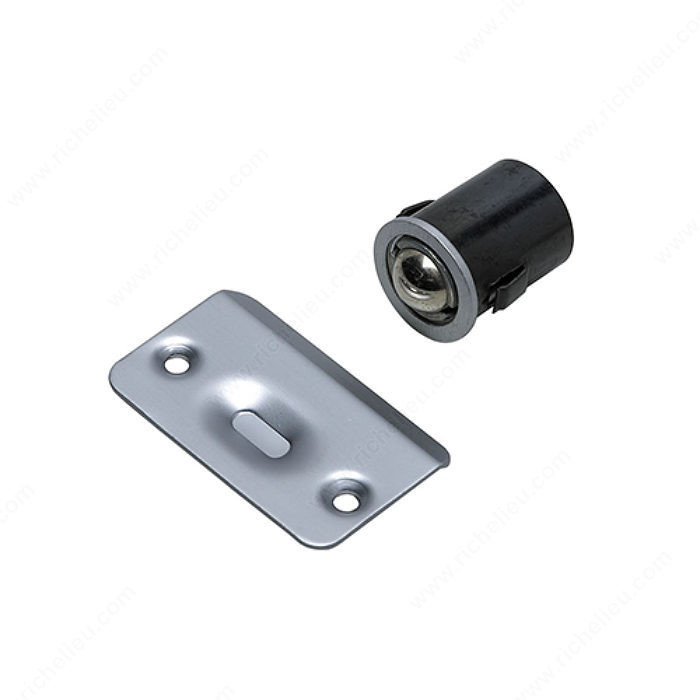 Adjustable Drive-in Ball Catch, Color/Finish Brushed Chrome PRO-PACK 2