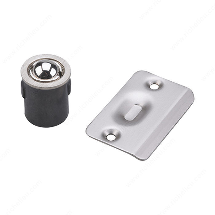 Adjustable Drive-in Ball Catch, Color/Finish Brushed Nickel PRO-PACK 2