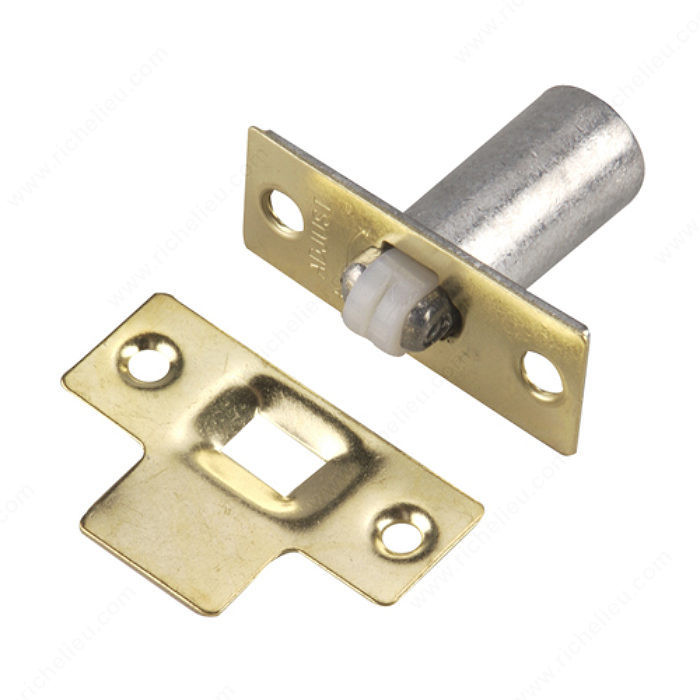 Adjustable Ball Catch with T-shaped plate, Color/Finish Brass PRO-PACK 2