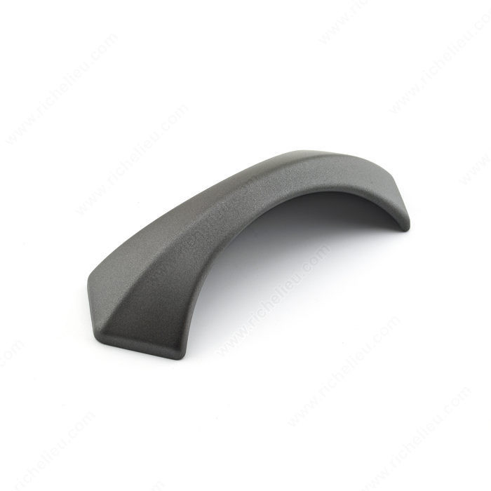 Transitional Metal Pull - 5078, Center to Center 96 mm, Finish Graphite, Projection - Overall Dimensions 27.9 mm