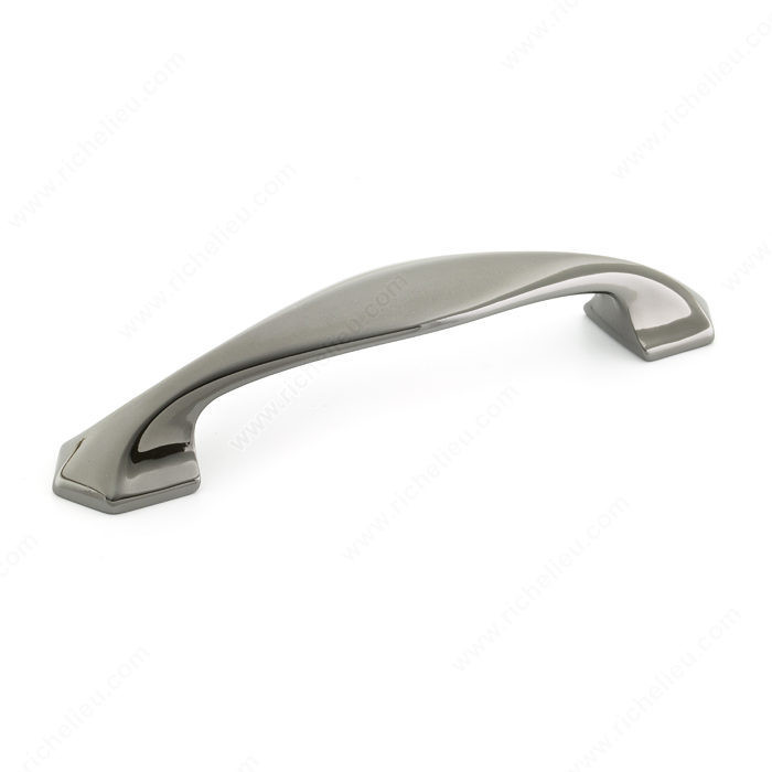 Transitional Metal Pull - 5078, Center to Center 128 mm, Finish Black Nickel, Projection - Overall Dimensions 33 mm