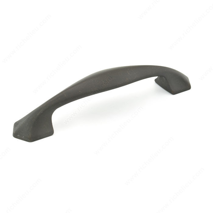 Transitional Metal Pull - 5078, Center to Center 128 mm, Finish Old America, Projection - Overall Dimensions 33 mm