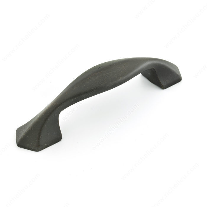 Transitional Metal Pull - 5078, Center to Center 96 mm, Finish Old America, Projection - Overall Dimensions 31 mm