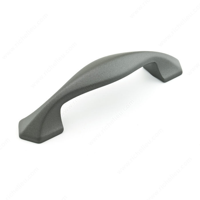 Transitional Metal Pull - 5078, Center to Center 96 mm, Finish Graphite, Projection - Overall Dimensions 31 mm