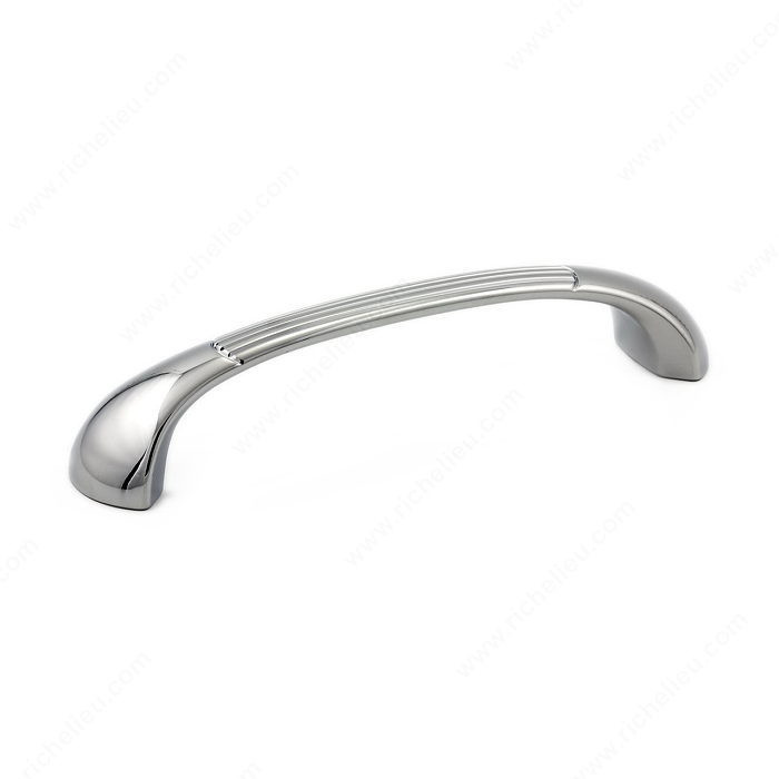 Transitional Metal Pull - 5083, Center to Center 96 mm, Finish Chrome, Projection - Overall Dimensions 27 mm