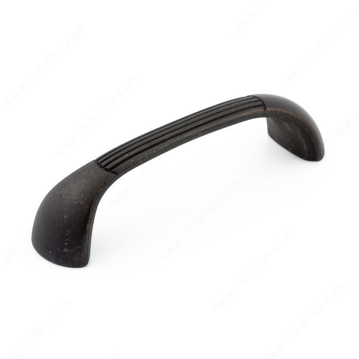 Transitional Metal Pull - 5083, Center to Center 96 mm, Finish Old America, Projection - Overall Dimensions 27 mm