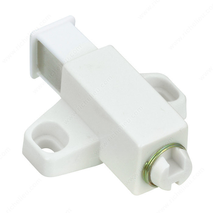 Single Automatic Magnetic Latch, Automatic opening, Color/Finish White, Features Without Plate, Without Screws PRO-PACK 5
