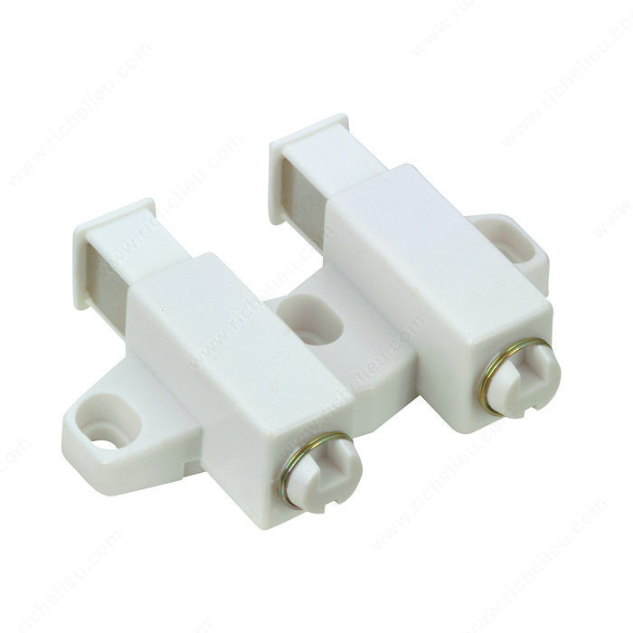 Double Automatic Magnetic Latch, Automatic opening, Color/Finish White, Features Without Plate, Without Screws PRO-PACK 5