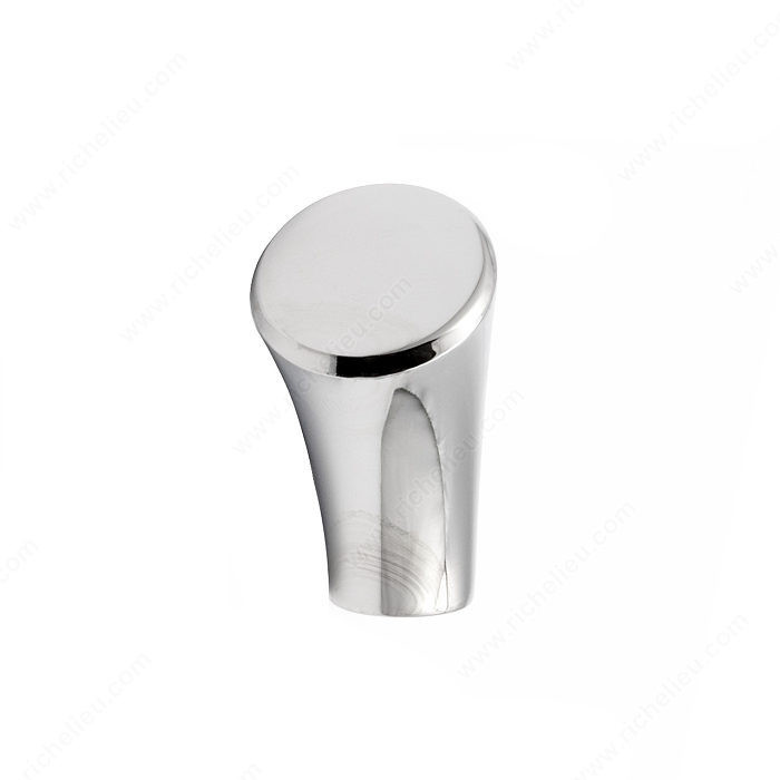 Contemporary Metal Knob - 5183, Finish Chrome