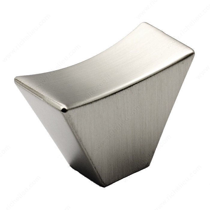 Contemporary Metal Knob - 5187, Finish Brushed Nickel