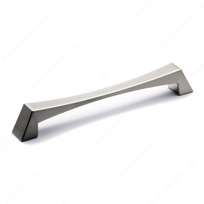 Contemporary Metal Pull - 5187, Center to Center 192 mm, Finish Brushed Nickel, Projection - Overall Dimensions 32 mm