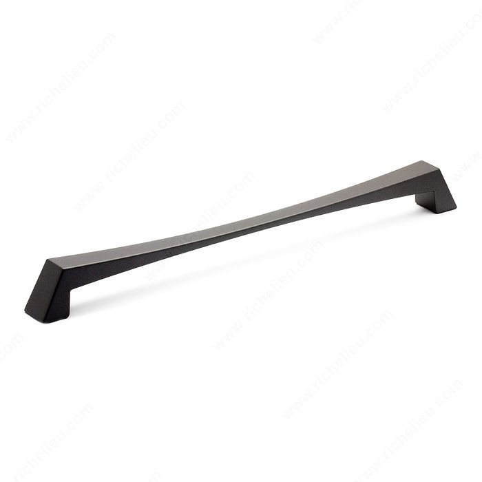 Contemporary Metal Pull - 5187, Center to Center 320 mm, Finish Graphite, Projection - Overall Dimensions 34 mm