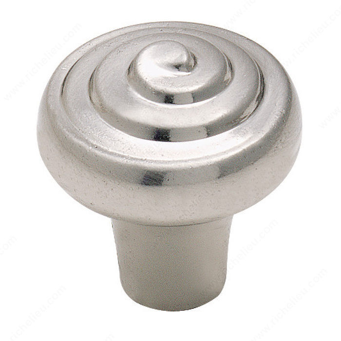 Eclectic Zinc Knob - 5261, Finish Sterling Nickel