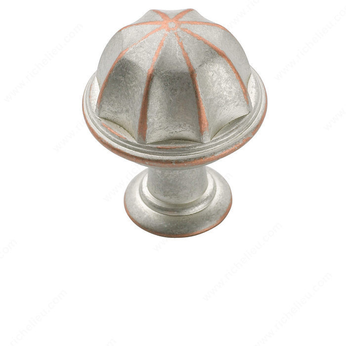 Eclectic Zinc Knob - 53035, Finish Weathered Nickel Copper