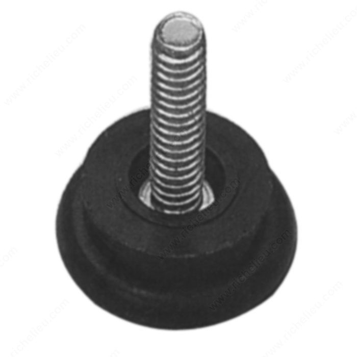1/4''-20 Leveler - Metal/Nylon, Stem Length 1 3/4 in, Height - Overall Dimensions 2 1/8 in PRO-PACK 10pc
