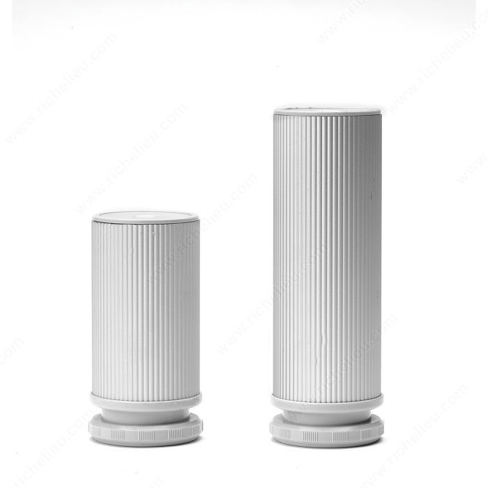 Adjustable Furniture Leg - 550, 30 mm (1- 3/16'') adjustment option, Height 100 mm, Finish Aluminum