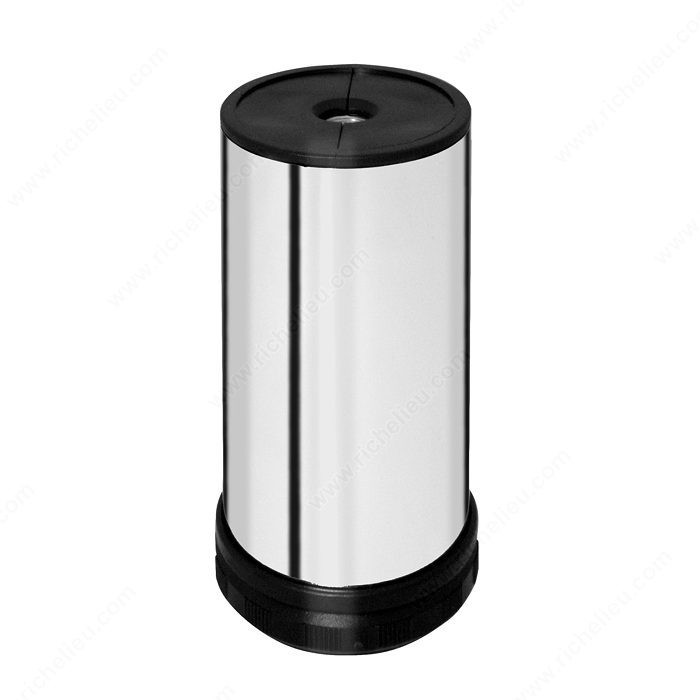 Adjustable Furniture Leg - 550, 30 mm (1- 3/16'') adjustment option, Height 100 mm, Finish Chrome