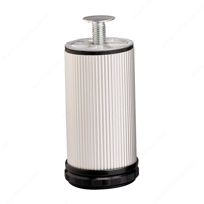 Adjustable Furniture Leg - 550, 30 mm (1- 3/16'') adjustment option, Height 150 mm, Finish Aluminum
