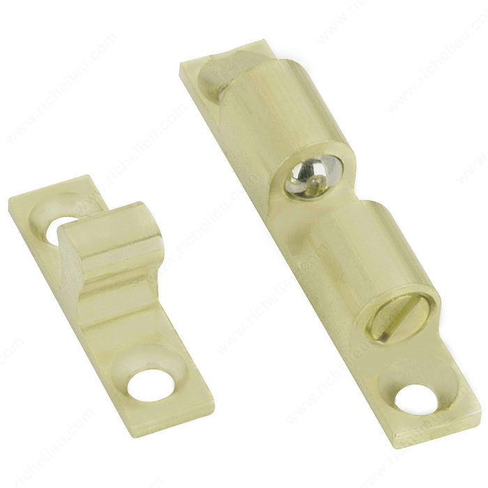 Heavy-Duty Double Ball Latch, Width - Overall Dimensions 1 15/16 in, Center to Center 1 9/16 in