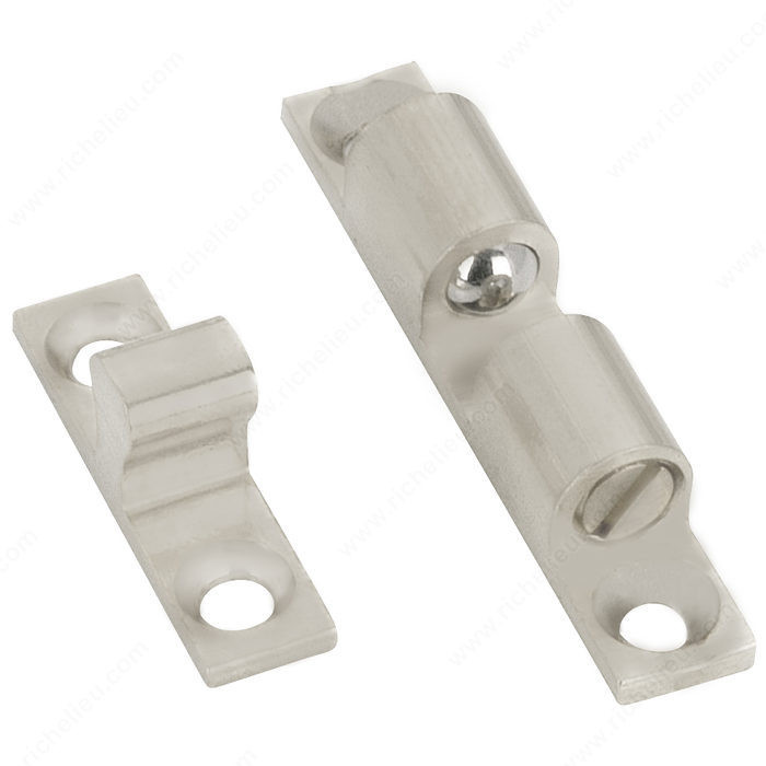 Heavy-Duty Double Ball Latch, Width - Overall Dimensions 2 3/8 in, Center to Center 2 5/16 in