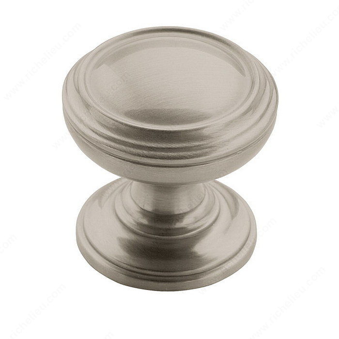 Traditional Zinc Knob - 55342, Finish Satin Nickel PRO-PACK 2