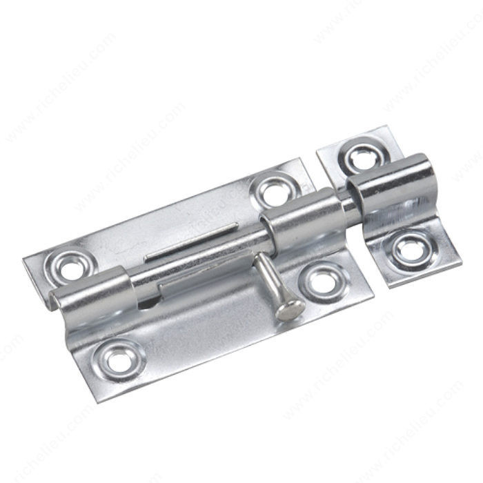 Regular-Duty Barrel Bolts, Length 3 in, Color/Finish Zinc, Material Steel PRO-PACK 3