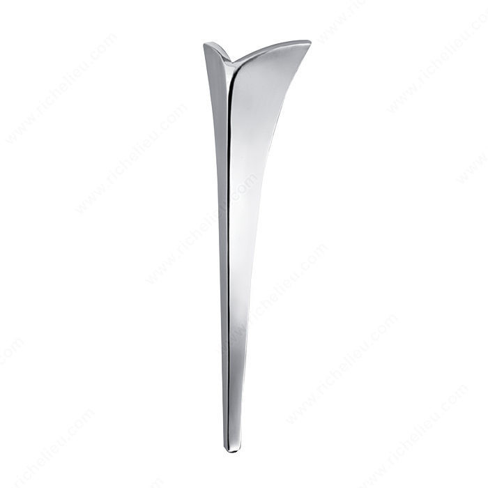 Aluminum Table Leg - 56003, Screw- in leg, Height 14 3/4 in, Leg Dimension 130 mm x 110 mm, Finish Satin Aluminum