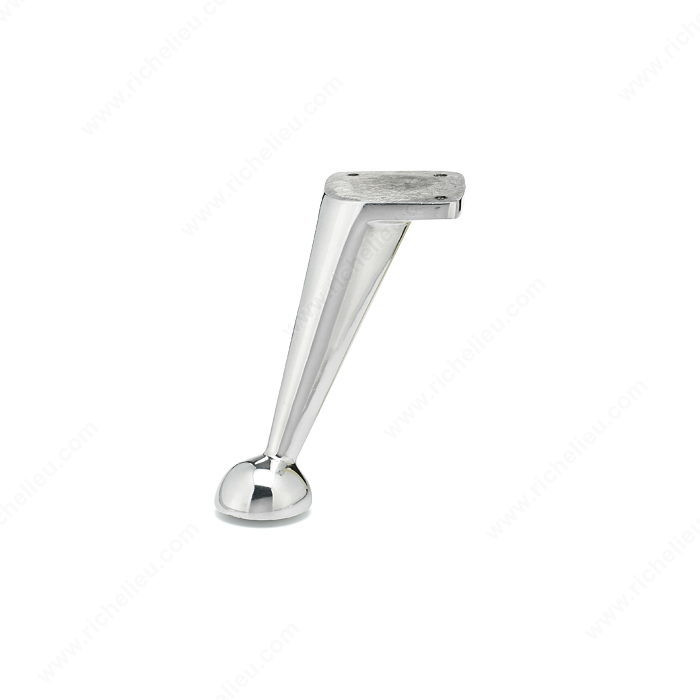 Contemporary Furniture Leg - 5600, Screw- in leg, Finish Polished Aluminum