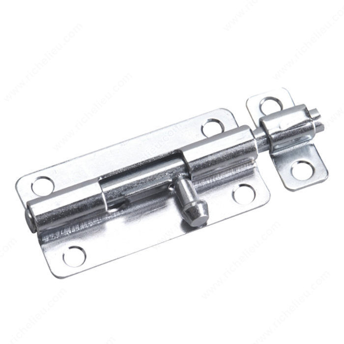 Regular-Duty Barrel Bolts, Length 4 in, Color/Finish Zinc, Material Steel PRO-PACK 2