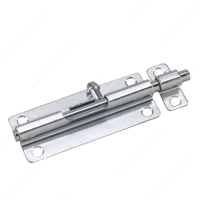 Regular-Duty Barrel Bolts, Length 5 in, Color/Finish Zinc, Material Steel PRO-PACK 2