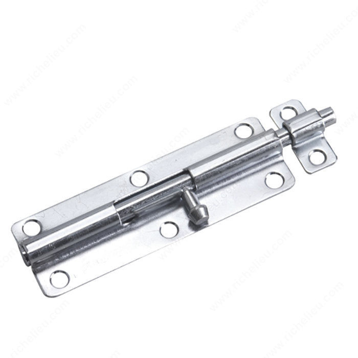 Regular-Duty Barrel Bolts, Length 6 in, Color/Finish Zinc, Material Steel PRO-PACK 2