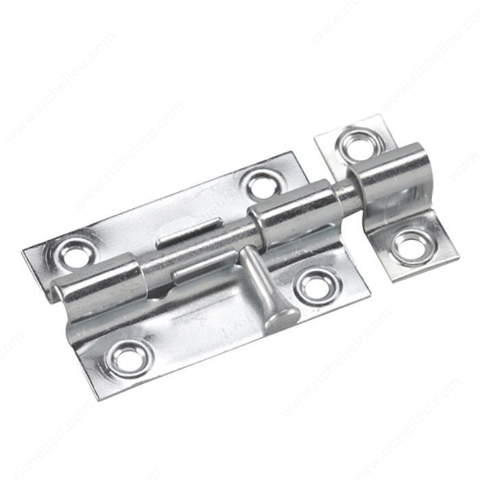 Regular-Duty Barrel Bolts, Length 2 1/2 in, Color/Finish Zinc, Material Steel PRO-PACK 3