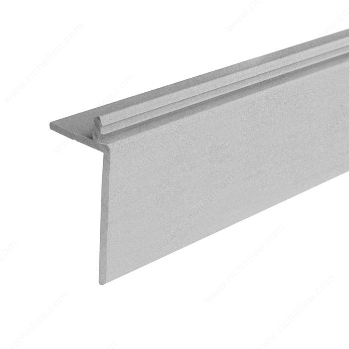 Polypropylene L-Shaped Cover Profile, Aluminum Color,