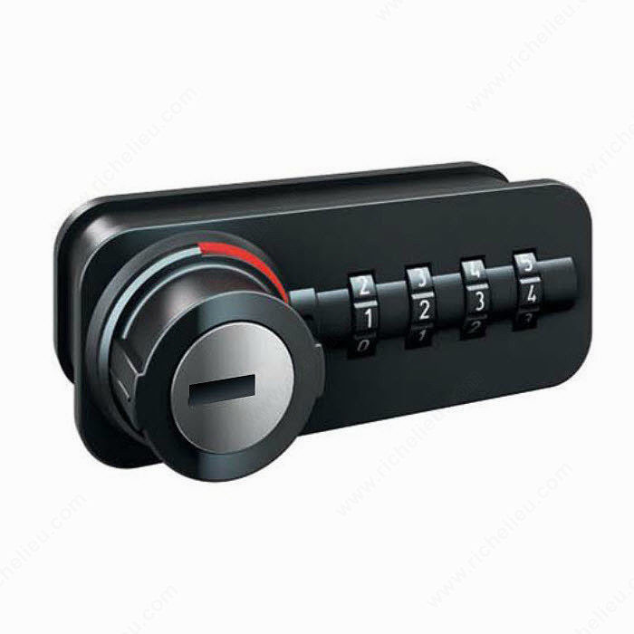 Free Code - Combination Lock, Free Code, Panel Thickness 16 to 18 mm, Position Right