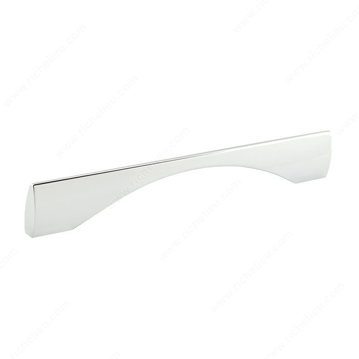 Contemporary Metal Pull - 5873, Center to Center 160 mm, Finish Chrome, Length - Overall Dimensions 200 mm