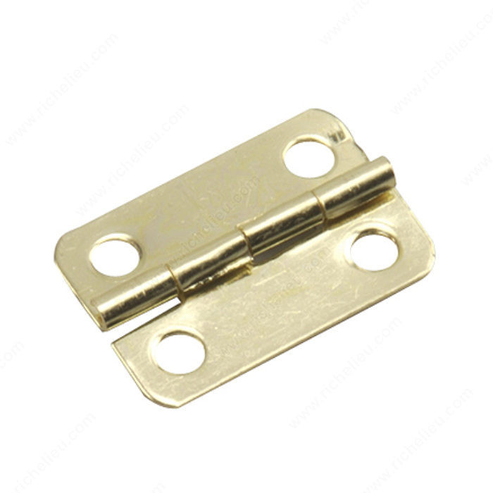 Narrow Butt Hinge, Height 7/8 in, Width 9/16 in, Safe Working Load 2 lb