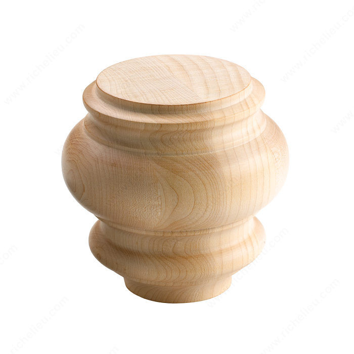 Furniture Leg, Species Oak, Color/ Finish Natural