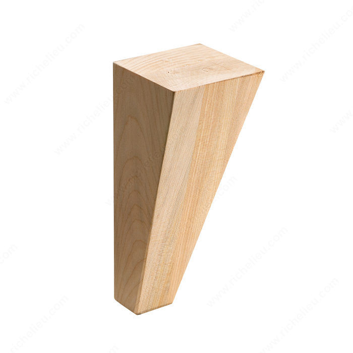 Furniture Leg, Height - Overall Dimensions 8 in, Species Birch