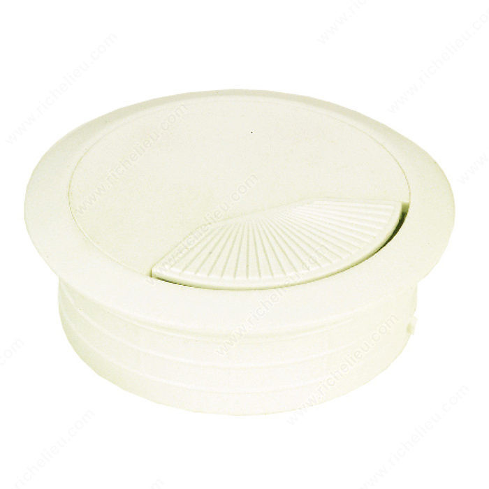 Round Cable Grommet, Bore Hole 60 mm, Finish Almond, Diameter - Overall Dimensions 72 mm PRO-PACK 2