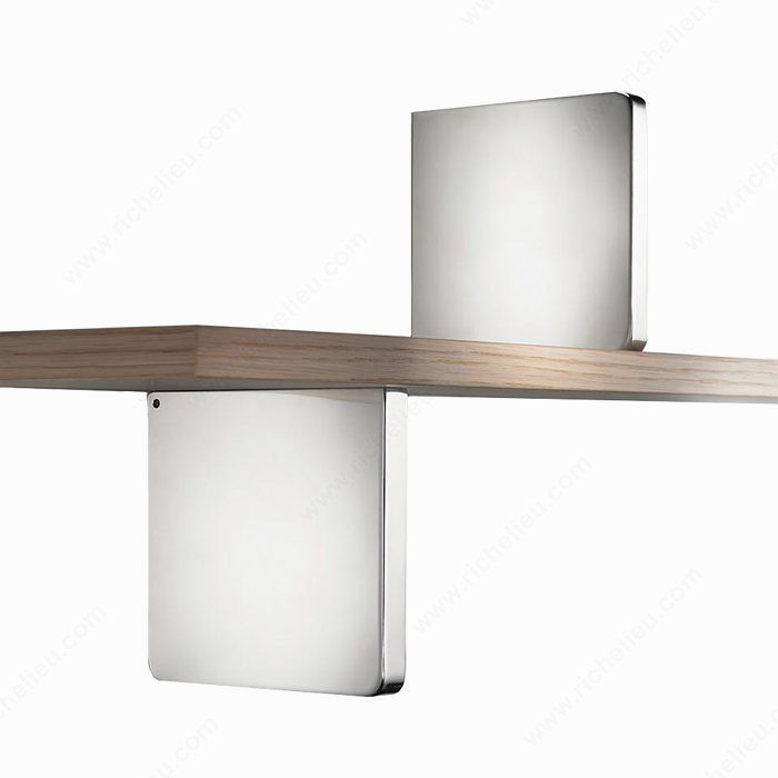 Decorative BLOCK Shelf Support - 6010, Decorative wall shelf support for wood and glass.,