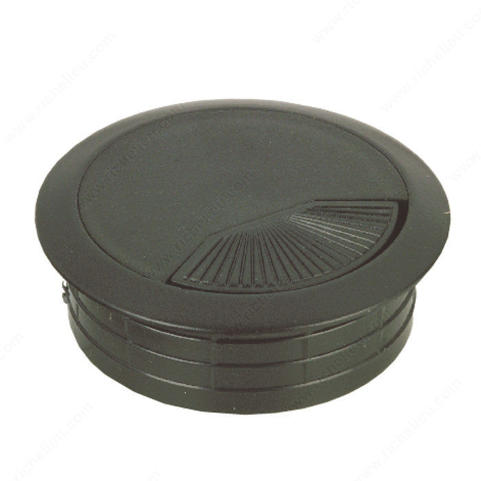 Round Cable Grommet, Bore Hole 80 mm, Finish Black, Diameter - Overall Dimensions 92 mm PRO-PACK 2