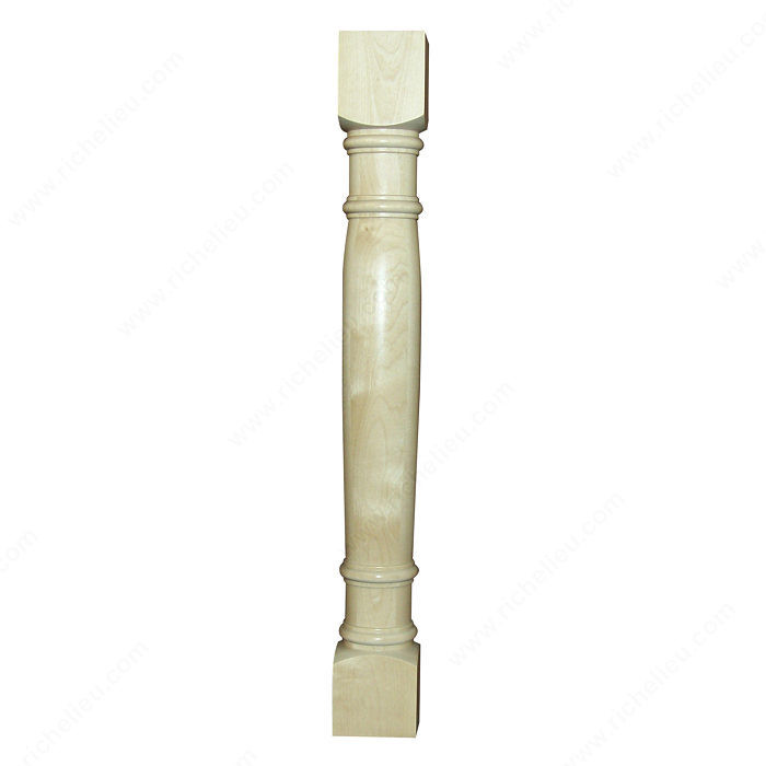 #6059 Table Leg, Species Oak, Height - Overall Dimensions 42 in, Width 5 in