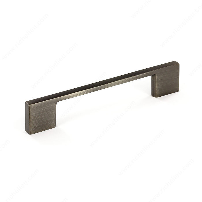 Contemporary Metal Pull - 6132, Finish Antique Nickel PRO-PACK 2