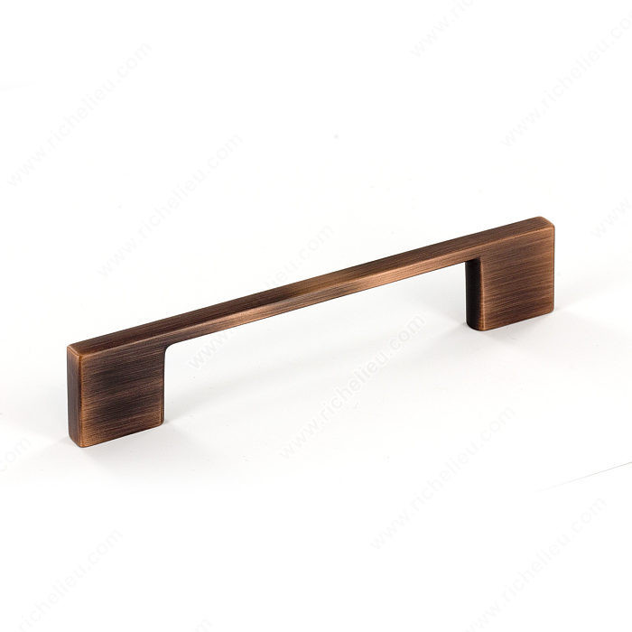 Contemporary Metal Pull - 6132, Finish Brushed Oil-Rubbed Bronze PRO-PACK 3