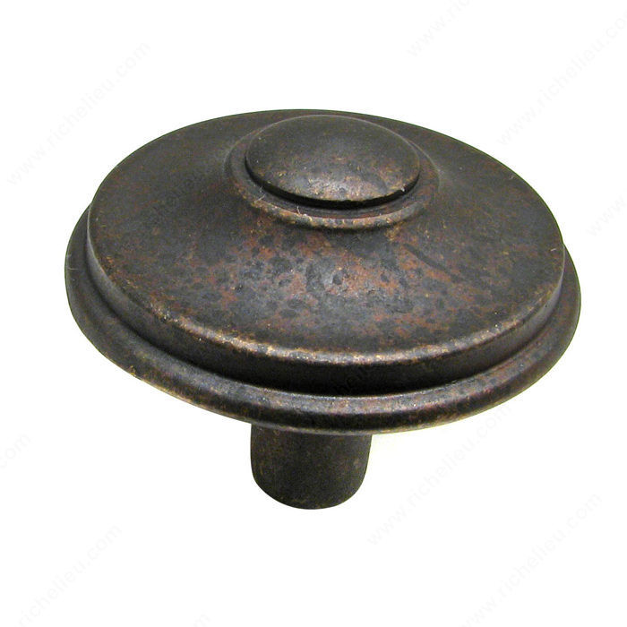 Transitional Brass Knob - 6134, Finish Spotted Bronze