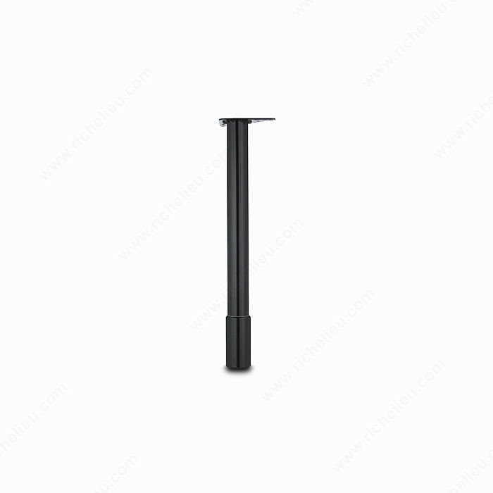 650 mm (25-3/4'') - Adjustable Table Leg - 6147, 100 mm (3- 7/8'') adjustment, Finish Black