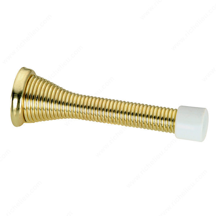 Flexi Door Stop, Protects walls from swing of door., Finish Brass, Projection - Overall Dimensions 3 1/8 in PRO-PACK 10