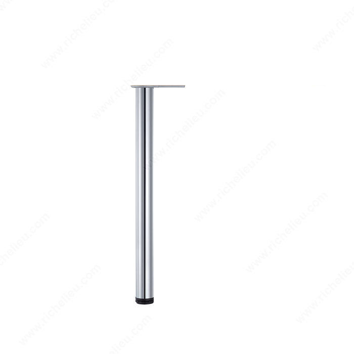 1100 mm (43-1/4'') - Adjustable Bar Table Leg - 6151, 30 mm (1- 3/16'') adjustment, Finish Chrome