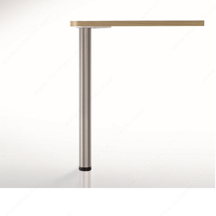 700 mm (27-1/2'') - Adjustable Table Leg - 6157, 30 mm (1- 3/16'') adjustment, Finish Brushed Nickel, Features Without UPC Code