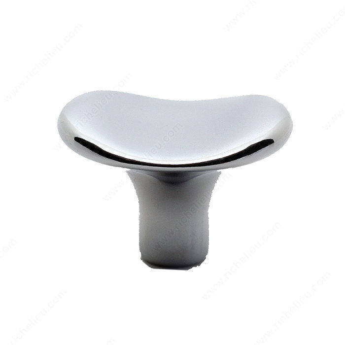 Contemporary Metal Knob - 616, Finish Chrome